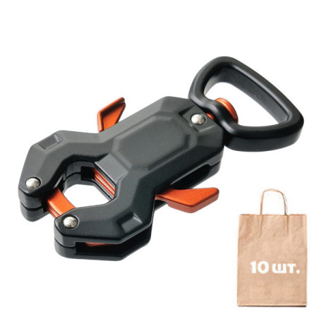 Карабін Металевий Swivel Frog. Упаковка 10 шт.