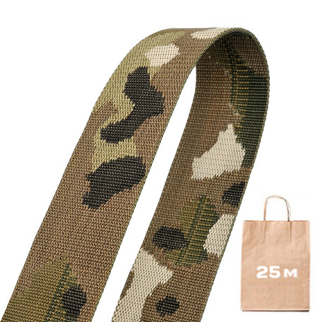 Стрічка Ремінна жакардова MultiCamouflage IRR 40 мм. Рулон 25 м