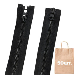 Блискавка 8 мм Тракторна Дрібний Зуб 2 бігунка 90 см