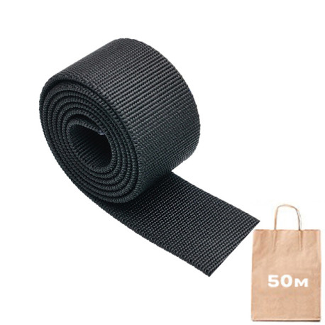 Стропа ременная Elastic Belt 38 мм. Рулон 50 м