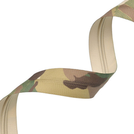 Молния 5 мм Reversed Multi Camouflage+Tan Рулонная, 1 метр