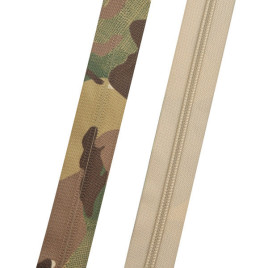 Молния 5 мм Reversed Multi Camouflage+Tan Рулонная 100 м