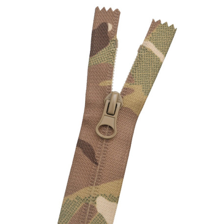 Блискавка №5 Реверсна Multi Camouflage + Tan 20 см