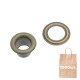 Люверс 8 mm NO:5 LONG BRASS EYELET WITH METAL WASHER . Упаковка 1000 шт.