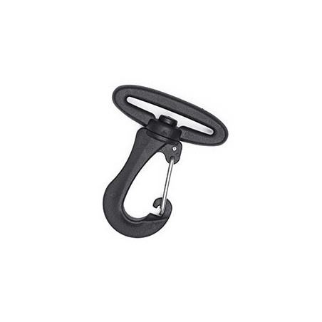 Карабин 38 мм Smoothy Metal Hook WJ Черный