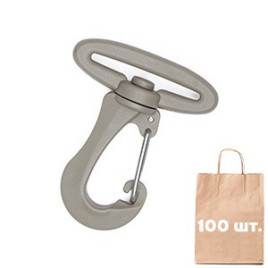 Карабін 38 мм Smoothy Metal Hook WJ. Упаковка 100 шт.