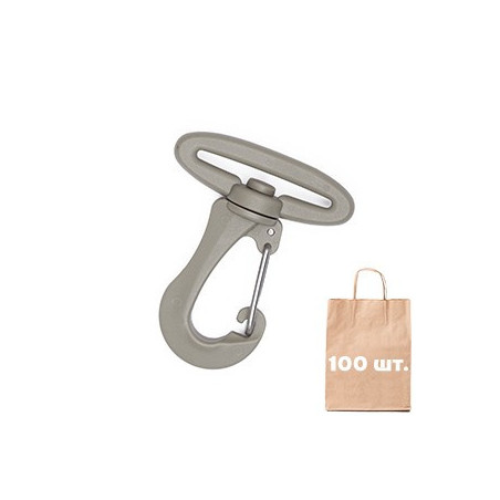Карабін 38 мм Smoothy Metal Hook WJ. Упаковка 100 шт.