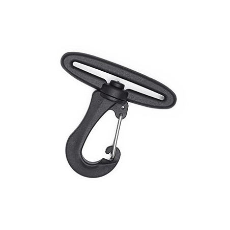 Карабин 50 мм Smoothy Metal Hook WJ Черный