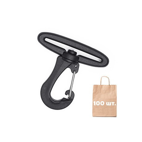 Карабін 38 мм Smoothy Metal Hook WJ. Упаковка 100 шт.