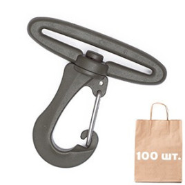 Карабін 50 мм Smoothy Metal Hook WJ. Упаковка 100 шт.