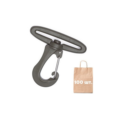 Карабін 50 мм Smoothy Metal Hook WJ. Упаковка 100 шт.