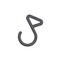 Крюк для сумки 20 мм Utility Hook WJ