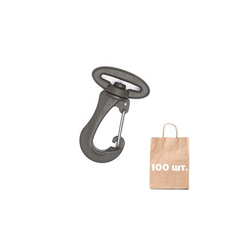 Карабін 25 мм Smoothy Metal Hook WJ. Упаковка 100 шт.
