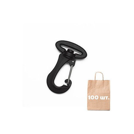 Карабін 25 мм Smoothy Metal Hook WJ. Упаковка 100 шт.