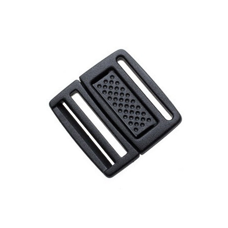 Плоский Фастекс 20 мм Low Profile Center Push Buckle WJ. Упаковка 50 шт. черный