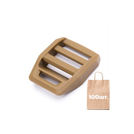 Регулятор ремня 25 мм Z-Lock Black WJ. Упаковка 100 шт. койот