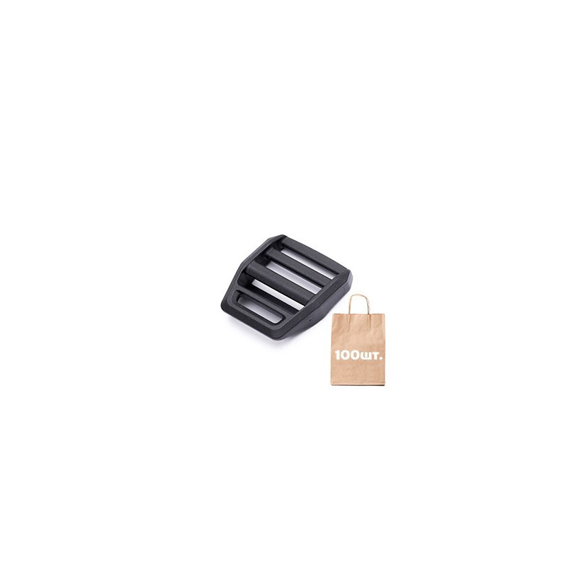 Регулятор ремня 20 мм Z-Lock Black WJ. Упаковка 100 шт. черный