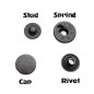 Кнопка Wasa Sweden Спиральная 6S S-lock, 15 мм
