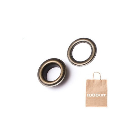 Люверс 9,35 мм NO:24 NARROW CONTOUR BRASS EYELET. Упаковка 1000 шт.