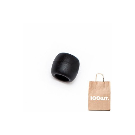 Стопер круглый Ring Stopper WJ. Упаковка 100 шт. Black