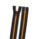 Молния №3 Тракторная Пластиковая Black/Bright Orange (Black Slider) 18 см