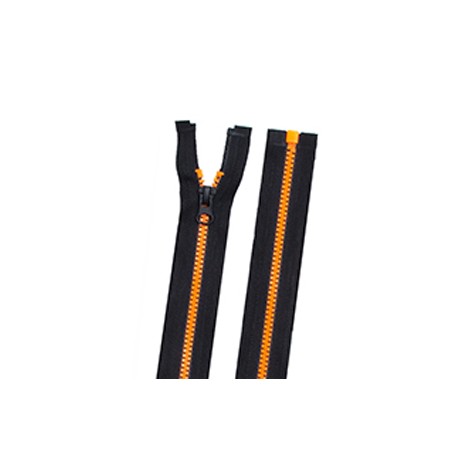 Молния №3 Тракторная Пластиковая Black/Bright Orange (Black Slider) 70 см