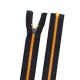 Молния №3 Тракторная Пластиковая Black/Bright Orange (Black Slider) 70 см. Упаковка 50 шт.