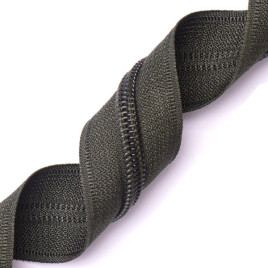 Блискавка №6 Спіральна Dark Olive 80 см. Упаковка 50 шт.