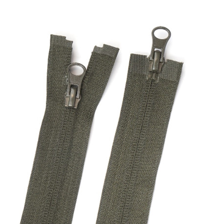 Блискавка №6 Спіральна Реверсна Dark Olive 80 см