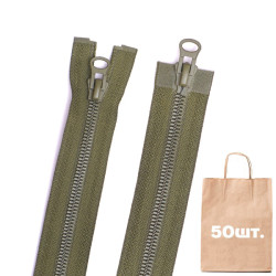 Блискавка 8 мм Тракторна Дрібний Зуб 2 бігунка 80 см